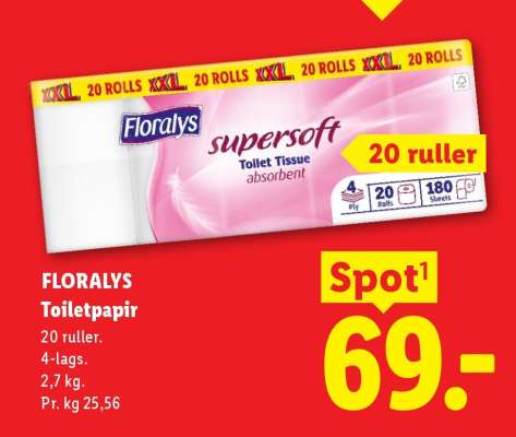 FLORALYS Toiletpapir