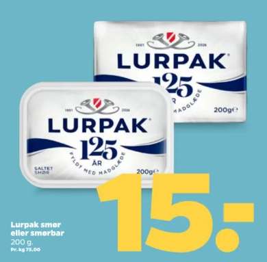 Lurpak smør eller smørbar