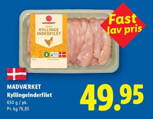 MADVÆRKET Kyllingeinderfilet