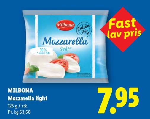 MILBONA Mozzarella light