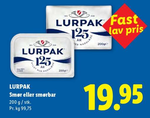 Lurpak smør eller smørbar