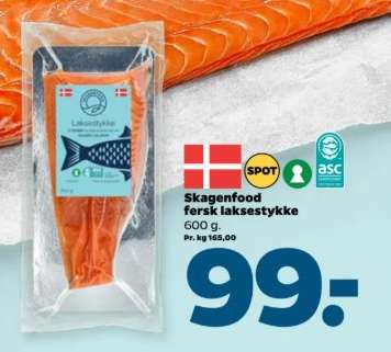 Skagenfood fersk laksestykke